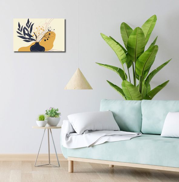 Obraz 50x30cm Spokój Ciemnych Liści zdjęcie 2