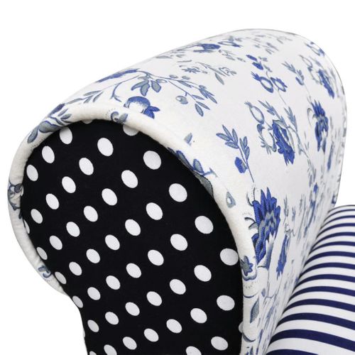 Patchworkowa Ławka W Rustykalnym Stylu, Niebiesko-Biała na Arena.pl