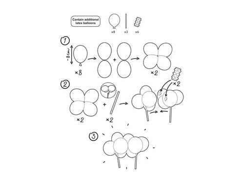 Balonowy topper na tort niebieski, 29 cm na Arena.pl