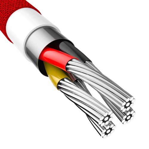 Kabel USB lightning Iphone Baseus Zinc 100cm 2A QC czerwony na Arena.pl