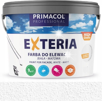 PRIMACOL EXTERIA FARBA ELEWACYJNA STRUKTURALNA ZEWNĘTRZNA BIAŁA 4.5L