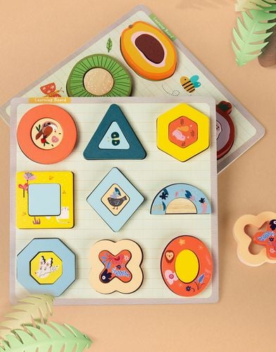 puzzle drewniane edukacyjne figury geometryczne zkb-2053 na Arena.pl