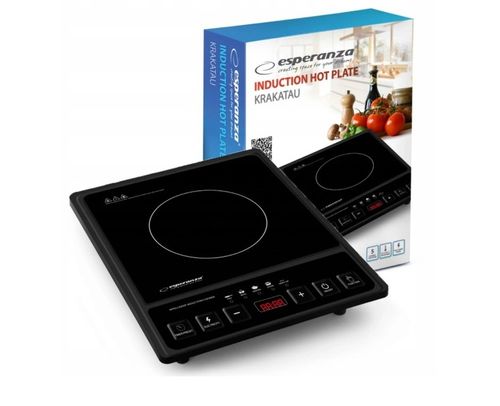 PŁYTA INDUKCYJNA KUCHENKA ELEKTRYCZNA 2000W TIMER 80°C~270°C 5 PROGRAMÓW na Arena.pl