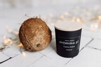 ŚWIECA KOKOS SOJOWA 180 ML ZAPACH WAKACJI SPRAWDŹ! WIECZKO + USZCZELKA