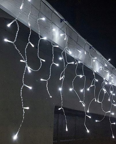 LAMPKI SOPLE ZEWNĘTRZNE 200LED IP44 ŚWIATŁO STAŁE + FLASH - BIAŁE ZIMNE 8m na Arena.pl