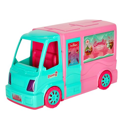 Samochód dla Lalek Auto Kamper Duży Food Truck Domek Akcesoria Lalka 21 el. na Arena.pl