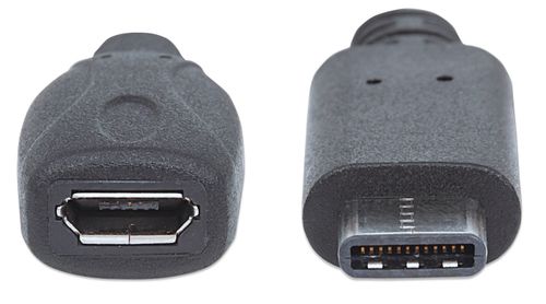 KABEL USB C-MicroB M/F USB 2.0 HI-SPEED MANHATTAN 0,15m 353335 na Arena.pl