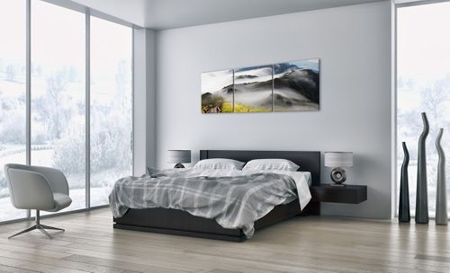 Obraz Na Płótnie - Góry Droga Mgła - 150X50 Cm - Ca150X50-2444 na Arena.pl
