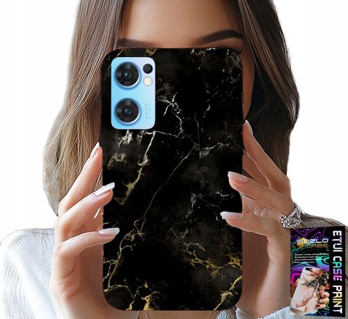 ETUI DO OPPO RENO7 5G - KAMIENNE ELEGANCKIE WZORY FUTERAŁ CASE na Arena.pl