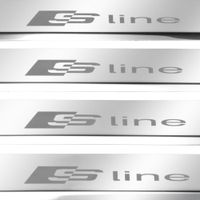 Listwa progowa AUDI Q8 SLINE Stal nierdzewna 304 połysk 4szt