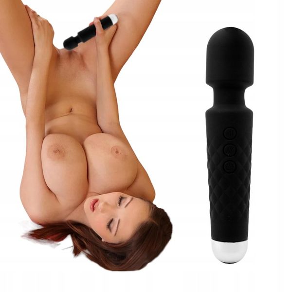 SILIKONOWY MASAŻER ŁECHTACZKI MOCNE WIBRACJE MAGIC WAND, SEX ORGAZM zdjęcie 1