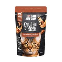 Kawałki w sosie Cielęcina z jeleniem dla kota 85gr