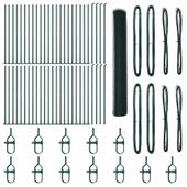 Ogrodzenie z słupkami Zielony 1.2 x 100 m Stal pokryta PCV