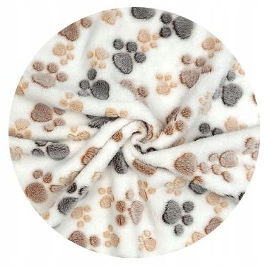 koc polarowy 70x50 cm łapy jasne na Arena.pl