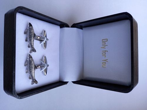 Spinki do mankietów Ryby Karp Lin dla Wędkarza na Arena.pl