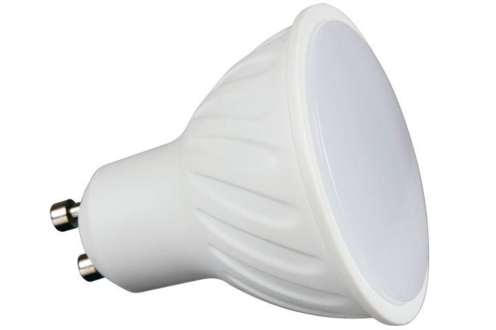 ZESTAW 6x LED GU10 8W OPRAWA halogen BIAŁA OKRĄGŁA zdjęcie 2