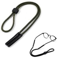 Regulowany gruby Sznurek do okularów 33cm - Ciemny Zielony