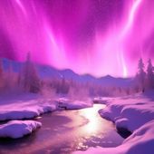 Plakat 70x70cm Aurora Nad Niebiem