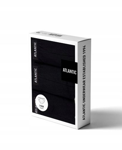 Klasyczne slipy ATLANTIC 100% bawełna 3BMP-006 Komfort i Styl w jednym L na Arena.pl