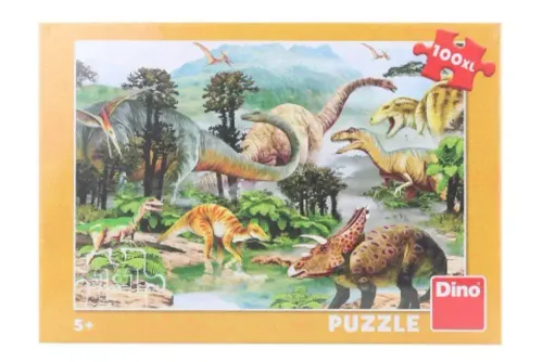 Puzzle XL 100 dużych elementów Dinozaury idealne dla dzieci 5+ na Arena.pl