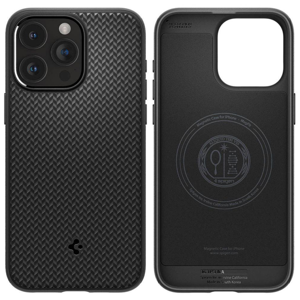 spigen mag armor magsafe iphone 15 pro matte black zdjęcie 1