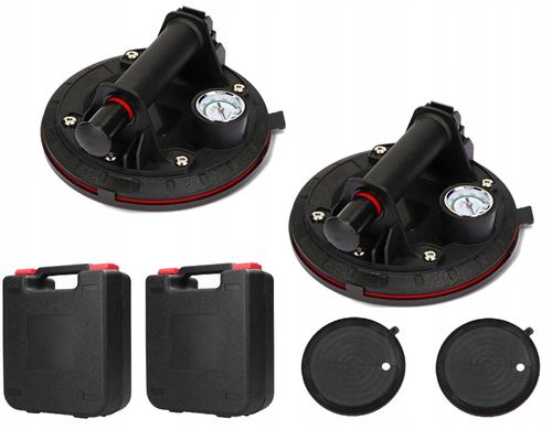 2x UCHWYT PRZYSSAWKA Z MANOMETR POMPKĄ DO GLAZURY PŁYTEK 300KG MECHANICZNA na Arena.pl