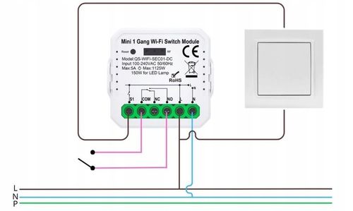 Przekaźnik WiFi Sterownik beznapięciowy TUYA Smart na Arena.pl