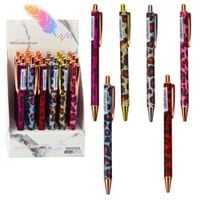 Długopis Metalowy Automatyczny Panterka Niebieski Tusz 1.0mm
