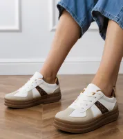 Panterkowe sneakersy damskie na platformie Serila 40