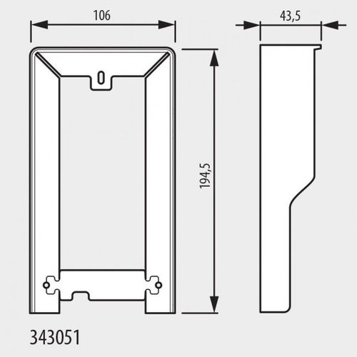 Bticino daszek natynkowy CZARNY do paneli Legrand 343053 na Arena.pl