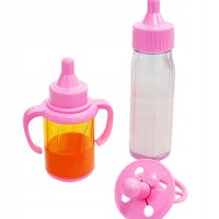 Butelki dla lalki magiczna znikające mleczko magiczne buteleczki + smoczek