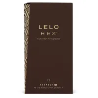 lelo hex respect xl 12 szt. prezerwatywy szerokie, cienka struktura 58 mm