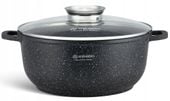 GARNEK MARMUROWY DUŻY Gastronomiczny 32cm 10L INDUKCJA Gaz 8153
