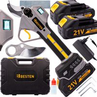 SEKATOR AKUMULATOROWY ELEKTRYCZNY DO GAŁĘZI NOŻYCE OGRODOWE 2xAKU 2.0AH