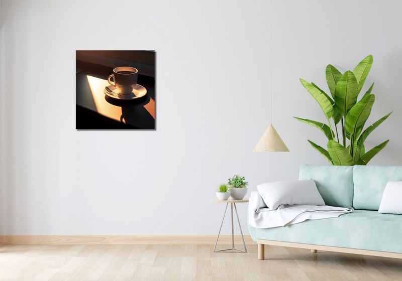 Obraz 60x60cm Kawa o Poranku zdjęcie 2