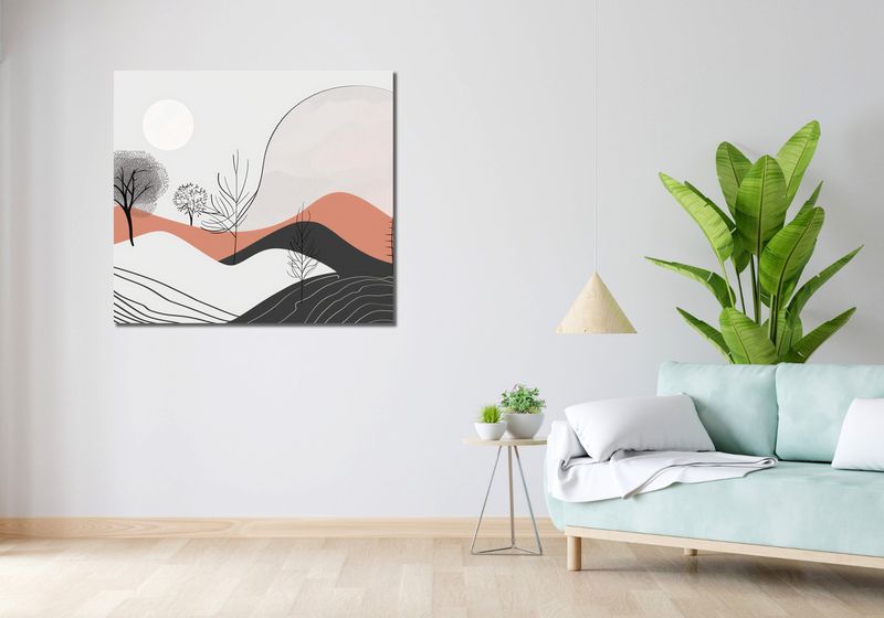 Obraz 100x90cm Półcień Widoku zdjęcie 2