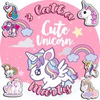 OPŁATEK NA TORT 20CM - JEDNOROŻEC UNICORN + IMIĘ + GRATIS! 15CM 18CM