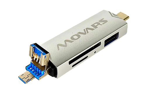 Czytnik Kart 6w1 USB 3.0 USB-C microUSB SD microSD OTG szybki transfer na Arena.pl