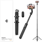 spigen s560w bluetooth selfie stick long tripod black