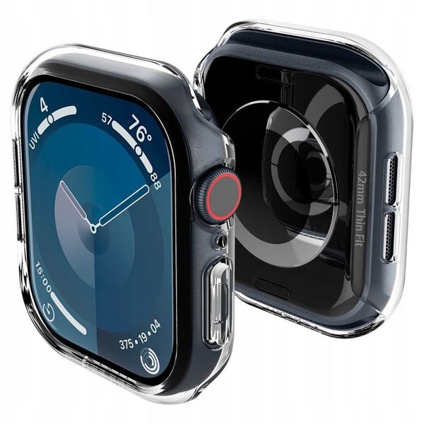 SPIGEN THIN FIT APPLE WATCH 10 (42 MM) CRYSTAL CLEAR zdjęcie 1