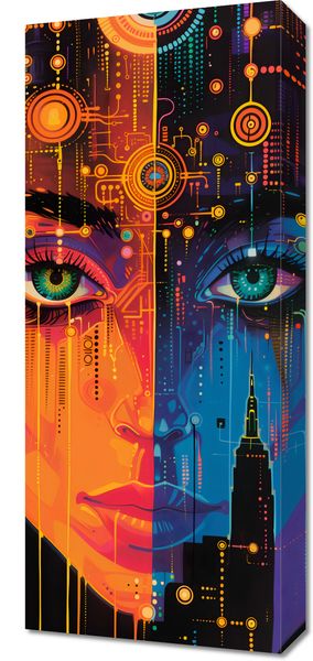 Obraz 30x70cm Cyfrowa Psyche zdjęcie 1