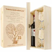 PREZENT NA ROCZNICĘ ŚLUBU 10 15 25 30 40 skrzynka