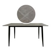 Stół ceramiczny 140x80 cm beton MARKINIA do jadalni salonu