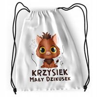 Plecak Sportowy Szkolny Dla Krzyśka Syna Dziecka Z Nadrukiem Ze Zdjęciem