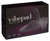 vibepad 3 black rc - poduszka wibracyjna z pilotem, 29 cm, silikon
