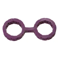 doc johnson silikonowe mankiety na nadgarstki jednoczęściowe czarne