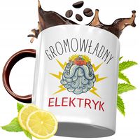 Kubek Bordowy Dla Elektryka Na Urodziny Prezent Z Nadrukiem Ze Zdjęciem