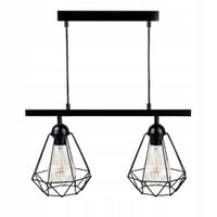 Lampa wisząca Diament nad wyspę geometryczna loft