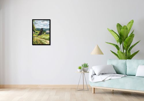 Plakat 42x59,4cm Bujna Wieś na Arena.pl