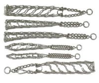 Solidna chromowana kolczatka zaciskowa dla ciągnącego psa Chaba Rozmiar 0,5